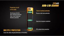 Fenix dobíjecí baterie 18650 3500 mAh s USB (3)