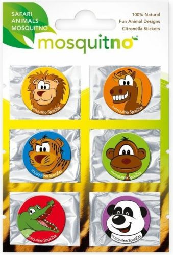 MosquitNo samolepky Citronella Stickers Safari Animals 2