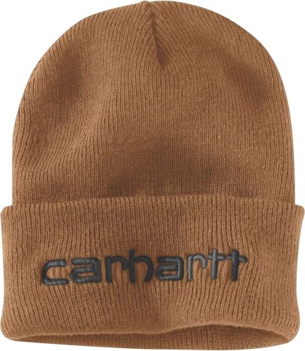 Carhartt čepice Knit Insulated Logo Graphic Cuffed Beanie brown