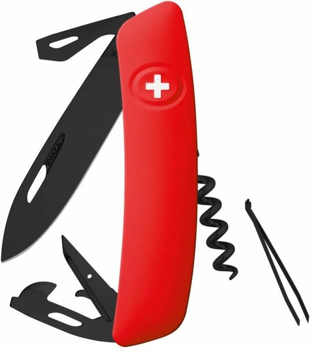 Swiza kapesní nůž D03 Allblack Standard red