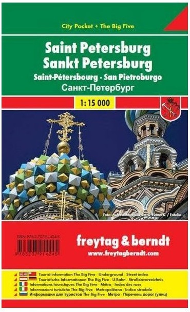 Freytag & Berndt kapesní plán města Petrohrad 1:15000