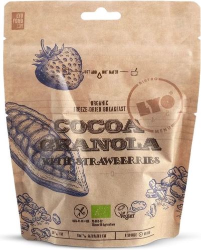 LYOFOOD BIO kakaová granola s jahodami 270g - Bistro