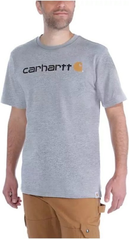 Carhartt triko Core Logo S-Sleve T-Shirt S heather grey