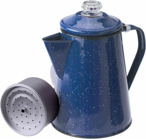 GSI outdoors smaltovaný kávovar Percolator 1200ml blue