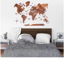 Enjoy the Wood 3D nástěnná dřevěná mapa World Map Oak Prime 2XL