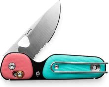 James The Redstone Coral + Turquoise Serrated