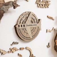 Enjoy the Wood Travel Tracker 3D Wooden World Map (1)