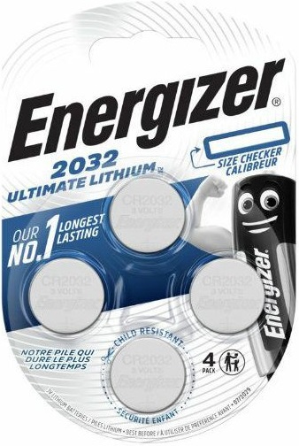 Energizer knoflíková lithiová baterie CR2032 4ks