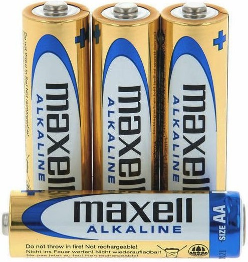 Maxell tužková AA alkalická baterie 4ks