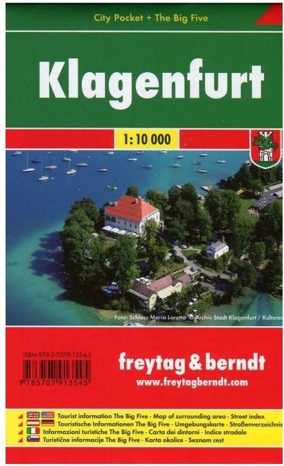 Freytag & Berndt kapesní plán města Klagenfurt 1:10000
