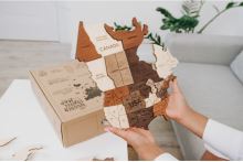 Enjoy the Wood 3D nástěnná dřevěná mapa World Map Multicolor Prime (3)