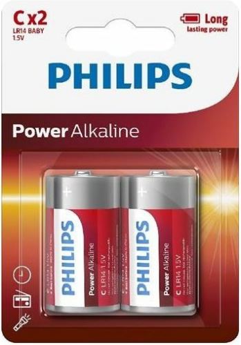 Philips alkalická baterie Power Alkaline C2 2ks blistr