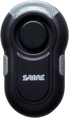 Sabre Red osobní alarm s LED svítilnou a klipem černý