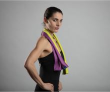 N.Rit chladící ručník Cool Towel twin white/lime (1)