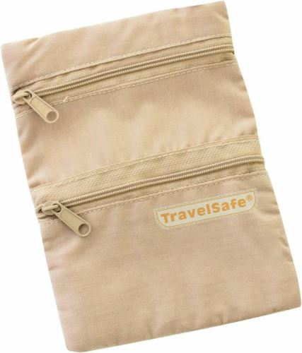 TravelSafe kapsa na krk Security Pocket beige