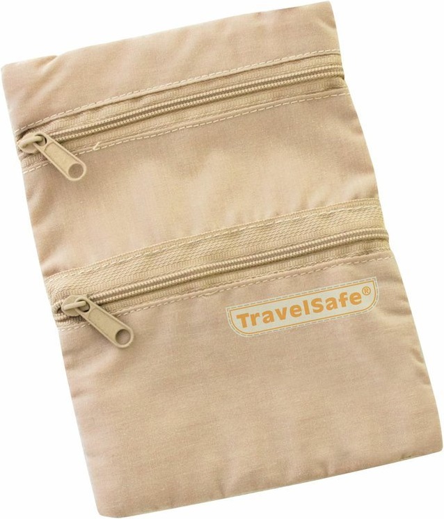 TravelSafe kapsa na krk Security Pocket beige