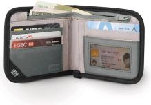 Pacsafe RFIDsafe V100 black bezpečnostní peněženka (1)